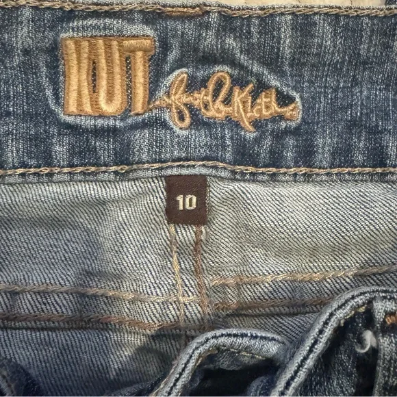 Kut from the Kloth Dark Blue Flare Jeans - Picture 3 of 7